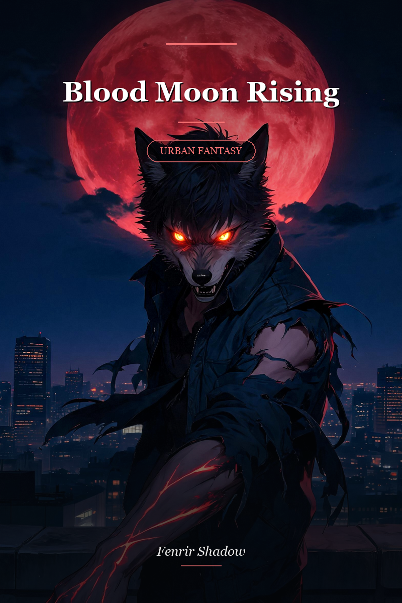 Blood Moon Rising: The Wolf King's Awakening novel cover